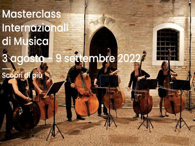 Masterclass Iternazionali di musica: 03.08 - 09.09.2022